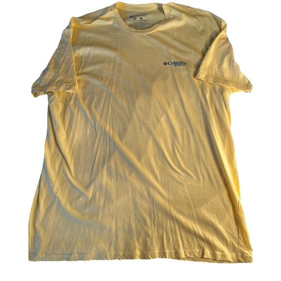 Columbia Men's PFG  Tshirt, Yellow, Size XXL - Picture 1 of 3